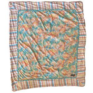 Matilda Jane You Give Me Butterflies Blanket Reversible Quilt Throw 52" X 42"